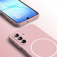 Silicone sleeve for Samsung Galaxy A17 5G, for MagSafe, pink