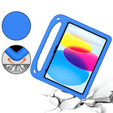 Children's case for iPad 11" 2025 A16 (11 gen.) / iPad 10.9" 2022 (10 gen.), with handle, blue