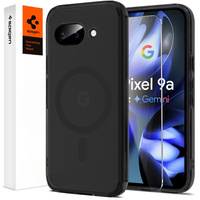 Spigen MagSafe Case for Google Pixel 9A, Ultra Hybrid, matt / black + 9H Tempered Glass