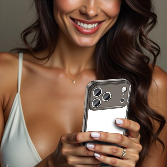 Silicone case with hard back for iPhone 17 Pro