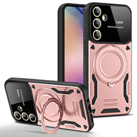 Armored Case for Samsung Galaxy A55 5G, Magnetic Ring, pink