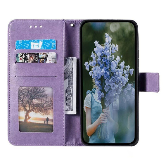 Flip case for Samsung Galaxy A55 5G, Mandala Flower, green