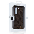 GUESS Case for Samsung Galaxy Z Fold 5, 4G Charms Collection Hardcase, brown