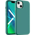 Case for iPhone 14, Silicone Lite, green