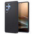 Spigen Case for Samsung Galaxy S25 Ultra, Silicone Fit Mag, black + Tempered Glass