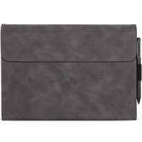 Case for Microsoft Surface Go 3/Go 2/Go, Wallet Pen Slot, grey