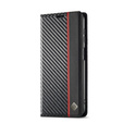 Flap case for Samsung Galaxy S25 FE, Carbon LC.IMEEKE, black
