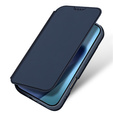 Dux Ducis case for iPhone 17, Skin Pro, with flap, with card slot, navy blue