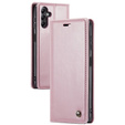 CASEME flip case for Samsung Galaxy A14 5G, Waxy Textupink, pink
