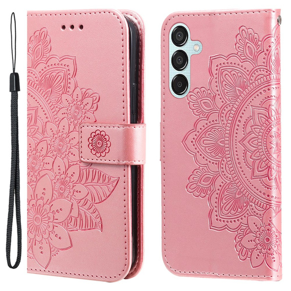 Flip case for Samsung Galaxy M15 5G, Mandala, pink