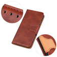 Flip case for Samsung Galaxy S25 Edge, Crazy Horse Wallet, brown