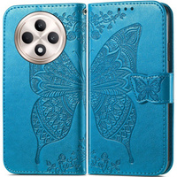 Flip case for Oppo Reno 12FS / 12F, Butterfly, blue