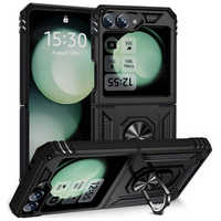 Armor Case for Samsung Galaxy Z Flip7 FE / Z Flip6, Nox Case Ring, black