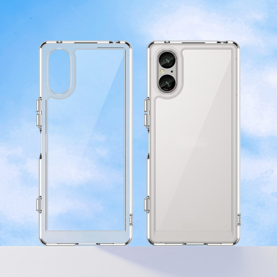 Case for Sony Xperia 5 V, Fusion Hybrid, transparent