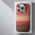Case for iPhone 16 Pro, Frame Kickstand, for MagSafe, Sunset Orange