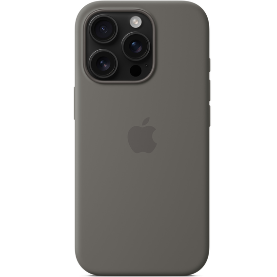 Genuine Apple Silicone Case MagSafe for iPhone 16 Pro, Stone Gray MYYL3ZM/A