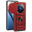 Case for Realme 12 Pro 5G / 12 Pro+ 5G, CamShield Slide, red