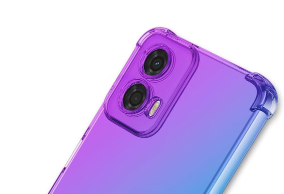 Case for Motorola Edge 50 Fusion 5G, Gradient Dropproof, Purple / blue