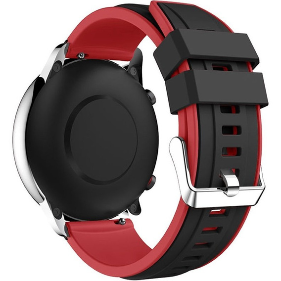 Silicone strap for Huawei Watch GT 2 Pro - Black / Red