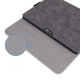Case for Microsoft Surface Go 3/Go 2/Go, Wallet Pen Slot, grey