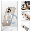 ERBORD Case with MagSafe for iPhone 16 Pro, active button, transparent + Screen Glass