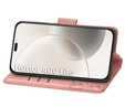 Flip case for Honor 400 Lite, Butterfly, pink rose gold