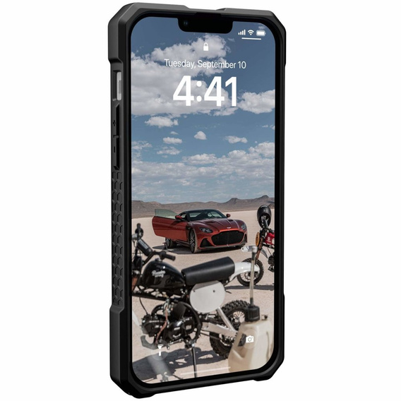 Urban Armor Gear Case for iPhone 14 Plus, Monarch MagSafe Kevlar, black