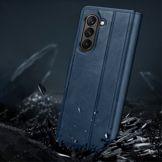 Flip case for Samsung Galaxy Z Fold5 5G, Wallet, blue