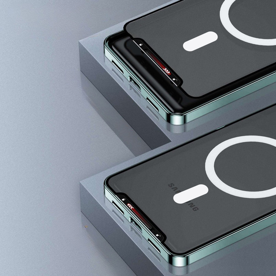 Camera Protection Case for Samsung Galaxy S20 FE, CamShield MagSafe, transparent / green