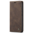 CASEME case for Xiaomi 12T / 12T Pro, Leather Wallet Case, brown