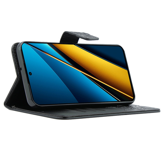 Flip case for Xiaomi Poco X6 5G, Butterfly, black
