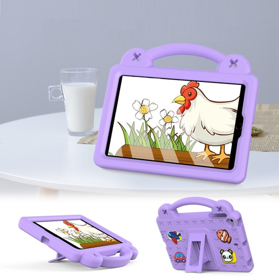 Children's case for iPad mini 7.9" 2019/2015/2014/2013/2012 (5/4/3/2/1 gen.), Cute Patterns, with stand, purple
