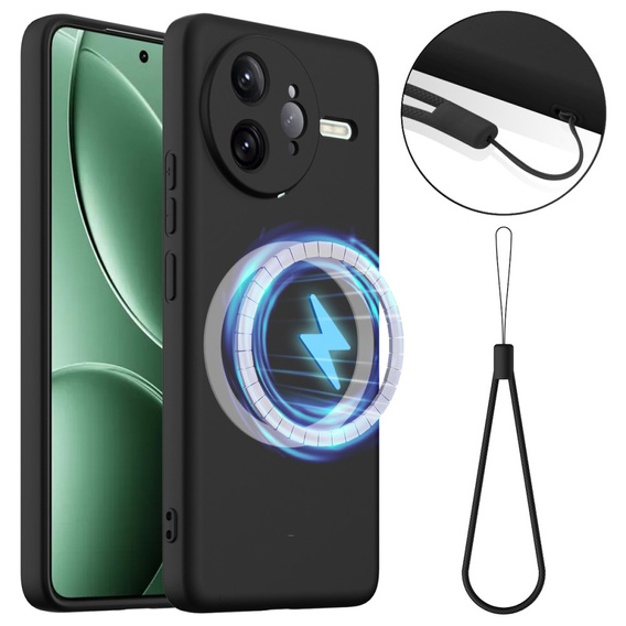 Case for Xiaomi Poco F7 Ultra, Silicone MagSafe, black