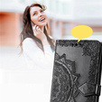 Flip case for Samsung Galaxy M15 5G, Mandala, black