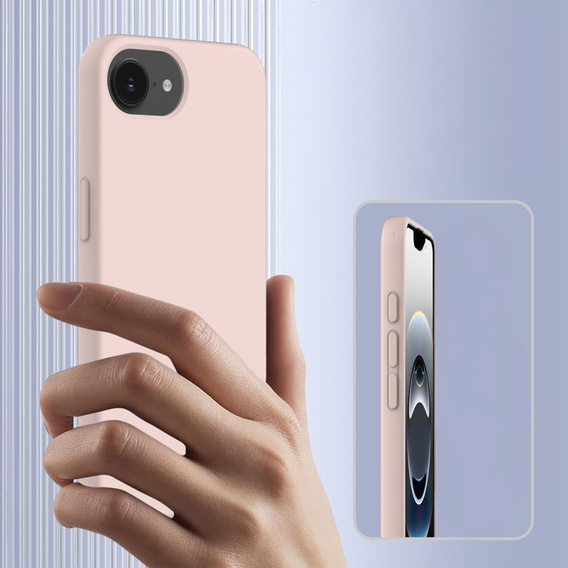 Case for iPhone 16e, Silicone MagSafe, pink