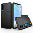 Case for Huawei P30, Sliding Card Holder, black