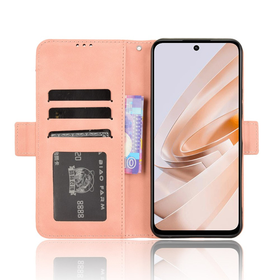 Flip case for Xiaomi Redmi 13, Card Slot, pink