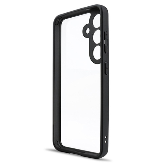 Case for Samsung Galaxy S24+ Plus, Fusion Hybrid, with camera protection, transparent / black