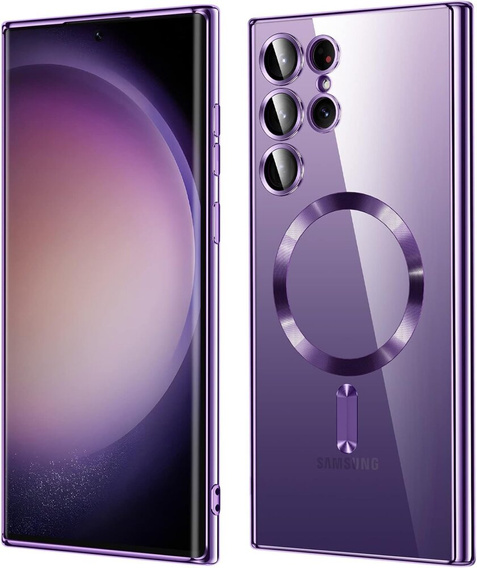 Case for Samsung Galaxy S23 Ultra, MagSafe Hybrid, purple