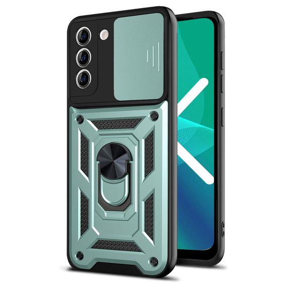 Case for Samsung Galaxy S23 Plus, CamShield Slide, green
