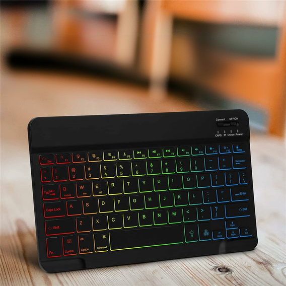 Case + keyboard Apple iPad Pro 11" 5 gen. 2024, Leather Pen Slot TouchPad, black