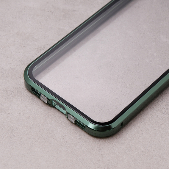 Case for iPhone 11, Magnetic Dual Glass, green