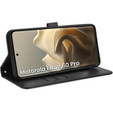 Flip case for Motorola Edge 60 Pro, Wallet Rhombus, black