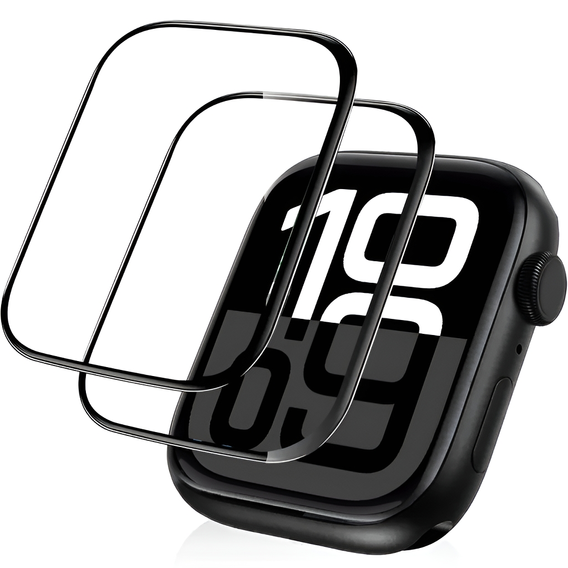 2x ERBORD Hybrid Glass for Apple Watch 10/11 46mm