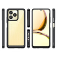 Case for Realme C51, Fusion Hybrid, transparent / black