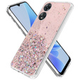 Case for Oppo A17, Glittery, pink
