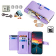 Flip case for Infinix Note 40 Pro, Wallet Zipper Pocket, purple