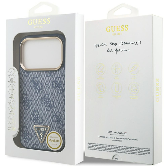 Guess 4G Triangle Logo MagSafe Case for iPhone 17 Pro Max