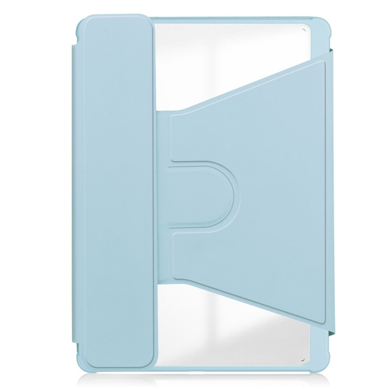 Keyboard case for Samsung Galaxy Tab S10 Lite / S10 FE / S9 FE, Rotary 360° Leather, light blue