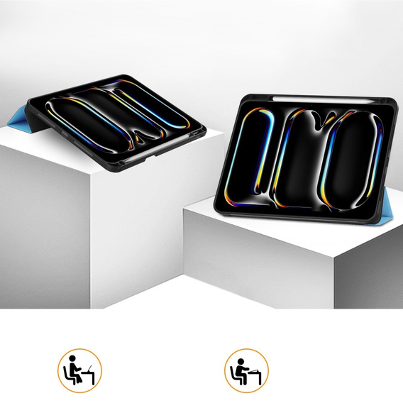 Case for iPad Pro 11" 2024 (5 gen.), Smartcase with stylus space, blue